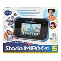 Budget 🌟 Vtech Bundle Storio Max 2.0 Bleue + Jeu "J'apprends À Écrire Avec Nino Et Nina" 👍