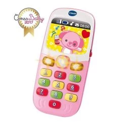 Coupon 🎁 Vtech Baby Smartphone Bilingue Rose 😍 -Vtech Soldes Magasin 3417761381656 3