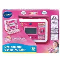 Bon marché 🎉 Vtech Ordi-Tablette Genius Xl Color Rose ✨ -Vtech Soldes Magasin 3417761555552 4