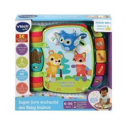 Nouveau 😀 Vtech Super Livre Enchanté Des Baby Loulous (Bleu) ❤️