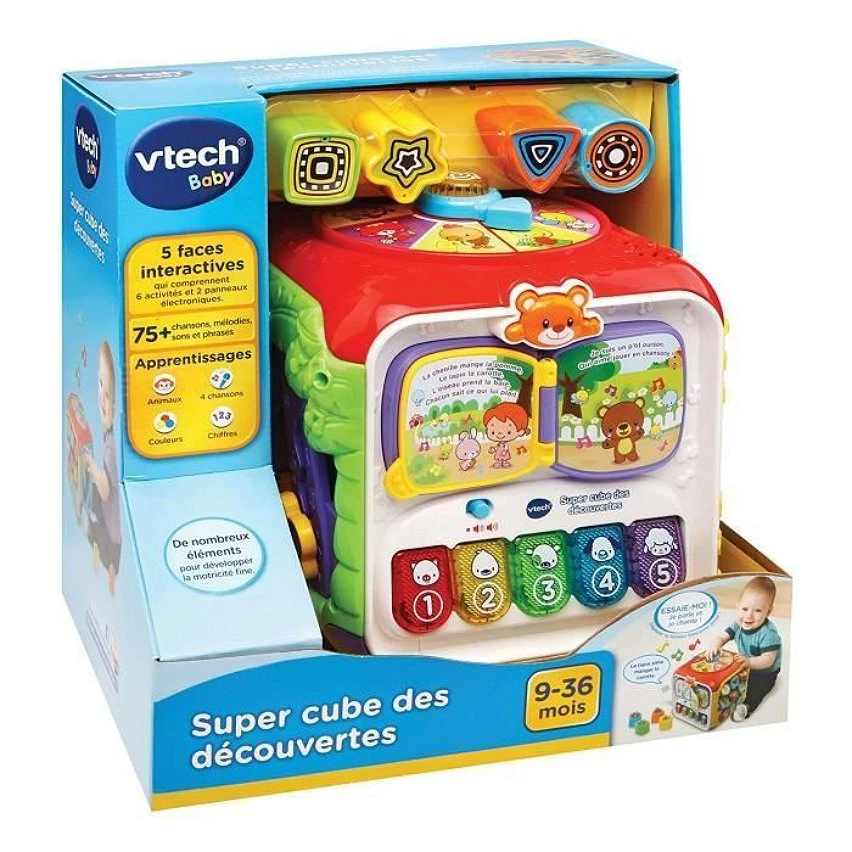 Vente flash 💯 Vtech Super Cube Des Decouvertes ❤️ 6 Vente flash 💯 Vtech Super Cube Des Decouvertes ❤️ – Image 4