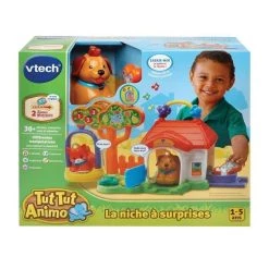 Bon marché 🎁 Vtech Tut Tut Animo - La Niche À Surprises (+ Filou Le Chien Cache-Tout) 🎁 -Vtech Soldes Magasin 3417761892053 4