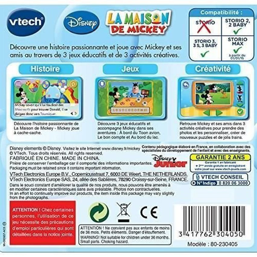 Remise 🥰 Vtech Jeu Storio - La Maison De Mickey - Mickey ❤️ 5 Remise 🥰 Vtech Jeu Storio - La Maison De Mickey - Mickey ❤️ – Image 3