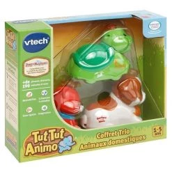 Nouveau 🎁 Vtech Coffret Trio Animaux Domestiques 👏 -Vtech Soldes Magasin 3417762428756 3