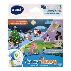 Grosses soldes 😍 Vtech Funny Sunny - Pack 2 Disques N°2 ❤️