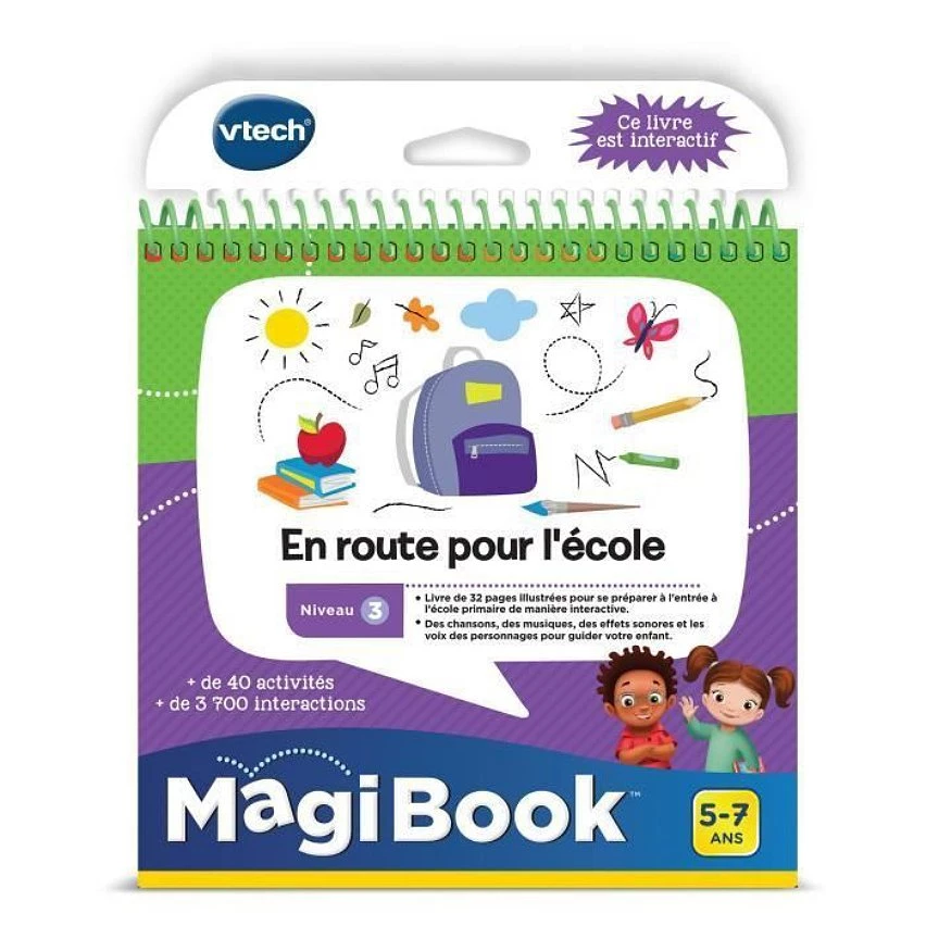 Tout neuf ⭐ Vtech Livre En Route Pour L'ecole 🧨 3 Tout neuf ⭐ Vtech Livre En Route Pour L'ecole 🧨