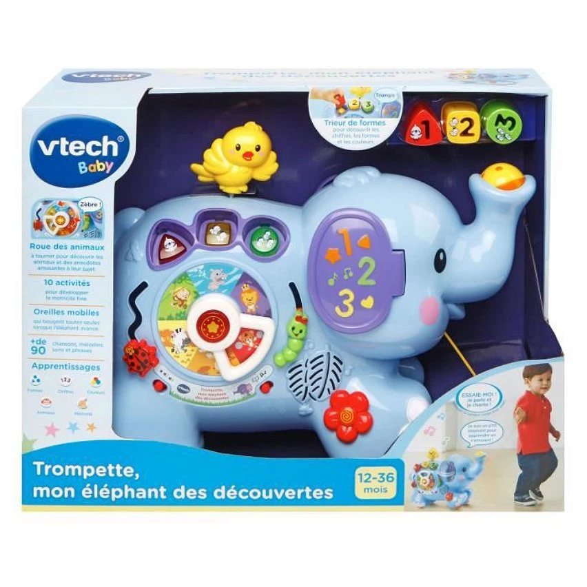 Promo 👍 Vtech Trompette, mon éléphant des découvertes ✔️ 5 Promo 👍 Vtech Trompette, mon éléphant des découvertes ✔️ – Image 3