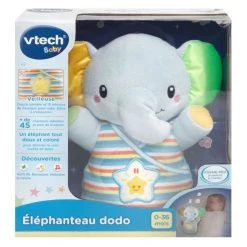Budget 💯 Vtech Elephanteau Dodo Bleu ❤️ -Vtech Soldes Magasin 3417765086052 4