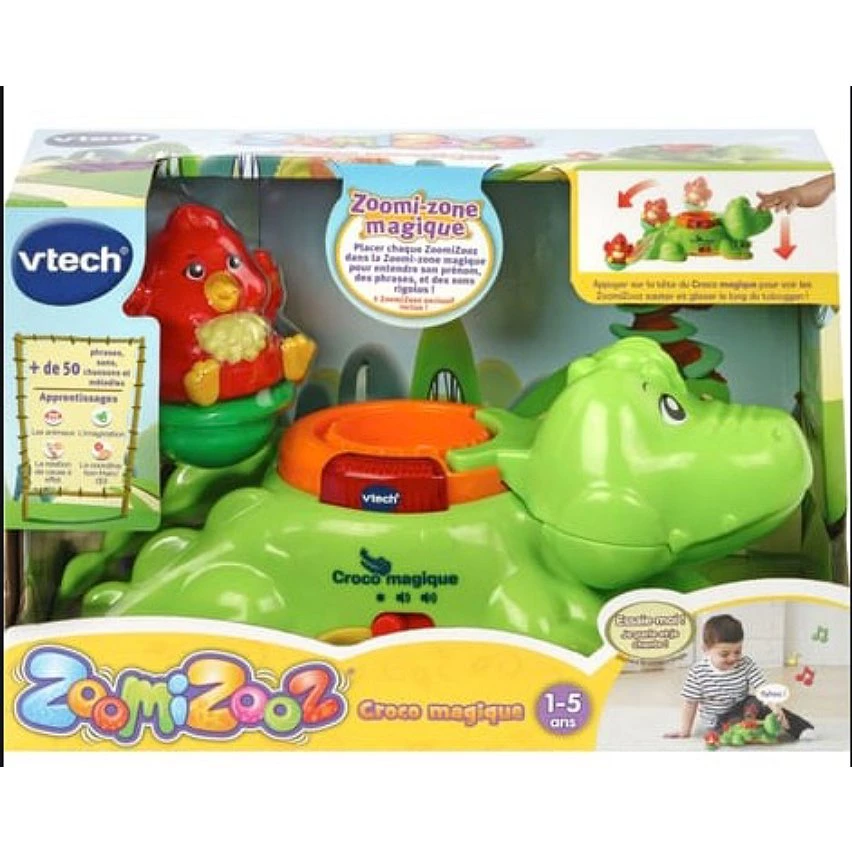 De gros 😉 Vtech Zoomizooz - Croco Magique (+ 1 Animal) 👏 3 De gros 😉 Vtech Zoomizooz - Croco Magique (+ 1 Animal) 👏