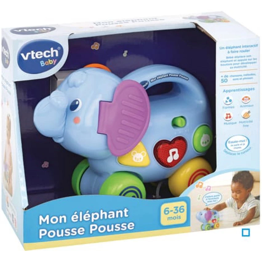 Meilleure vente 😀 Vtech Mon Elephant Pousse Pousse 🤩 3 Meilleure vente 😀 Vtech Mon Elephant Pousse Pousse 🤩