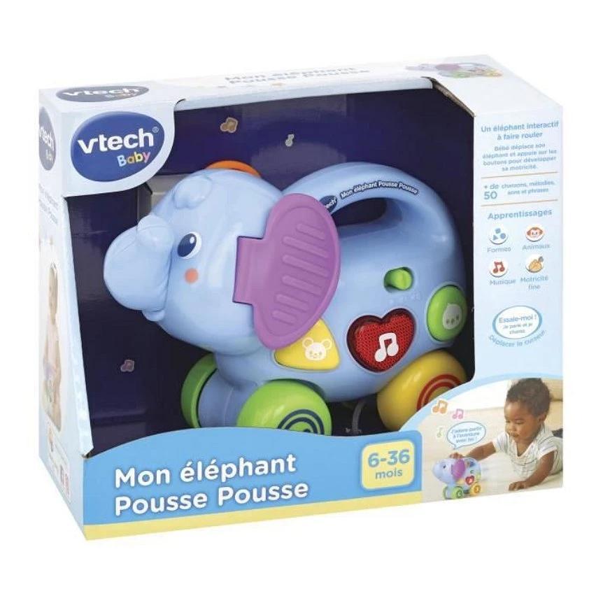 Meilleure vente 😀 Vtech Mon Elephant Pousse Pousse 🤩 6 Meilleure vente 😀 Vtech Mon Elephant Pousse Pousse 🤩 – Image 4
