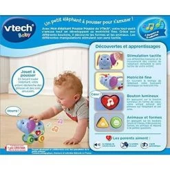 Meilleure vente 😀 Vtech Mon Elephant Pousse Pousse 🤩 11 Meilleure vente 😀 Vtech Mon Elephant Pousse Pousse 🤩 -Vtech Soldes Magasin 3417765136054 5