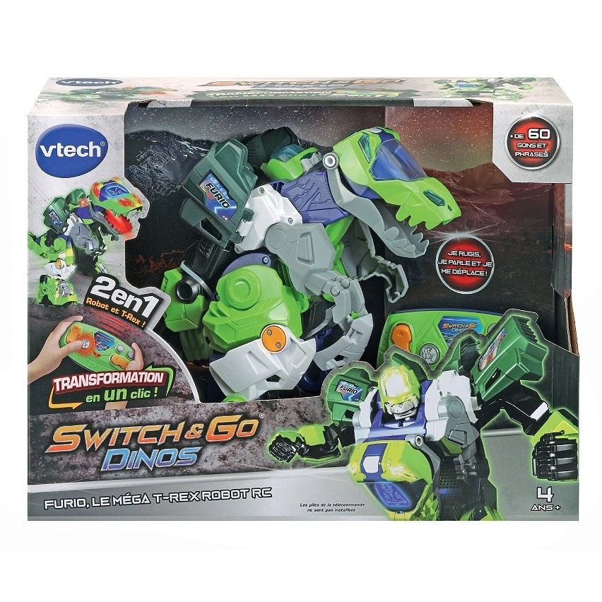 Budget 😉 Vtech Switch & Go Dinos - Furio, Méga T-Rex Robot Rc 😀 3 Budget 😉 Vtech Switch & Go Dinos - Furio, Méga T-Rex Robot Rc 😀