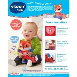 Promo ✔️ Vtech Malo, Mon Renardeau Dodo ⭐ -Vtech Soldes Magasin 3417765367052 5