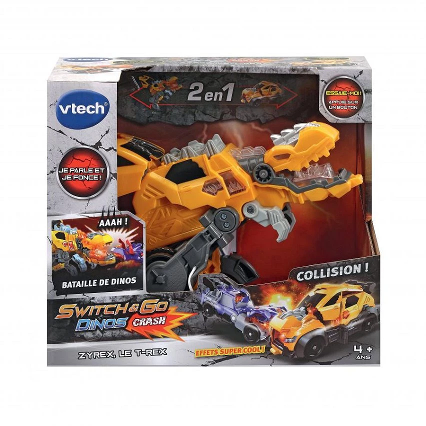 Promo ⭐ Vtech Switch & Go Dinos Crash - Zyrex, Le T-Rex 🔔 3 Promo ⭐ Vtech Switch & Go Dinos Crash - Zyrex, Le T-Rex 🔔