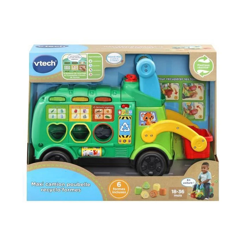 Meilleure affaire 🌟 VTECH BABY - Porteur Maxi Camion Poubelle Recyclo'Formes 🎉 5 Meilleure affaire 🌟 VTECH BABY - Porteur Maxi Camion Poubelle Recyclo'Formes 🎉 – Image 3