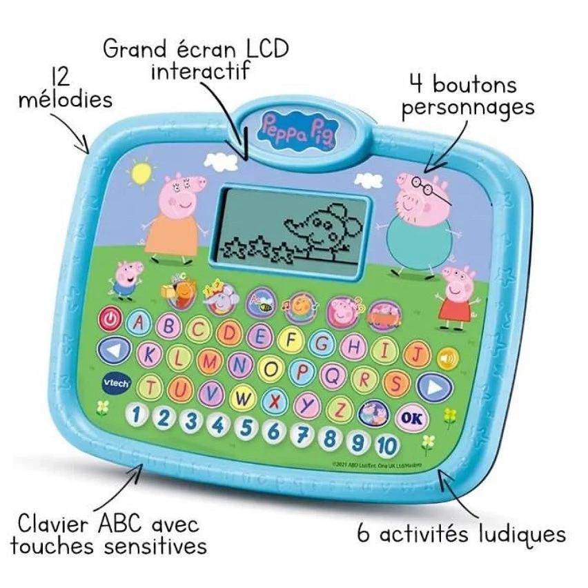 Budget 🌟 Vtech Peppa Pig - Super Tablette Éducative - Peppa Pig 🌟 5 Budget 🌟 Vtech Peppa Pig - Super Tablette Éducative - Peppa Pig 🌟 – Image 3