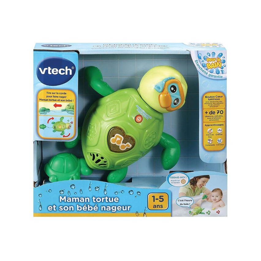 Meilleure affaire 🌟 Vtech Maman Tortue Et Son Bébé Nageur ❤️ 3 Meilleure affaire 🌟 Vtech Maman Tortue Et Son Bébé Nageur ❤️