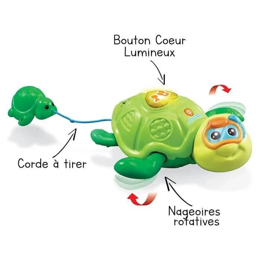Meilleure affaire 🌟 Vtech Maman Tortue Et Son Bébé Nageur ❤️ 7 Meilleure affaire 🌟 Vtech Maman Tortue Et Son Bébé Nageur ❤️ – Image 5