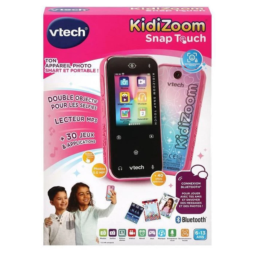Vente flash ❤️ Vtech Kidizoom Snap Touch Rose 👏 5 Vente flash ❤️ Vtech Kidizoom Snap Touch Rose 👏 – Image 3