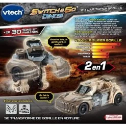 Nouveau 😉 Vtech Switch & Go Dinos - Kryl, Le Super Gorille 🥰 -Vtech Soldes Magasin 3417765513053 5