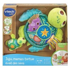 Remise ⌛ Vtech Juju, Maman Tortue Éveil Des Sens ✔️